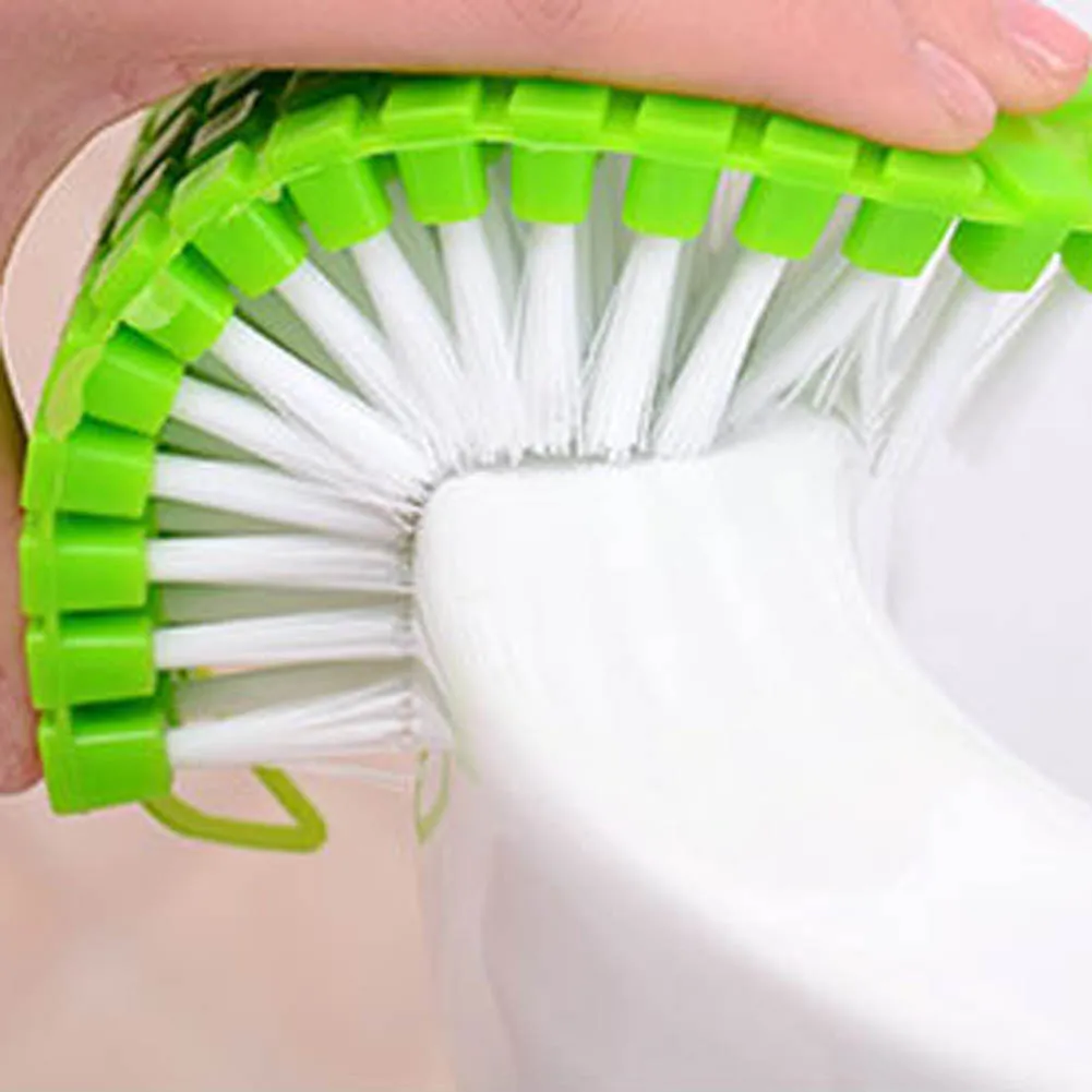 Inicio plástico bendable esquina bañera grifo cepillo suave lavandería utensilios de cocina cepillo limpiador herramienta de cocina limpieza hogar