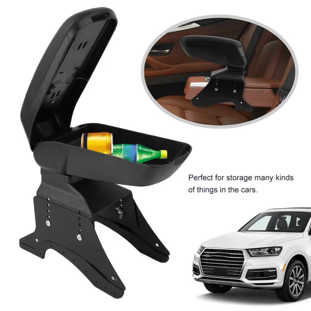 Universal Arm Rest Armrest Centre Console Box Cars Cup Card Holder