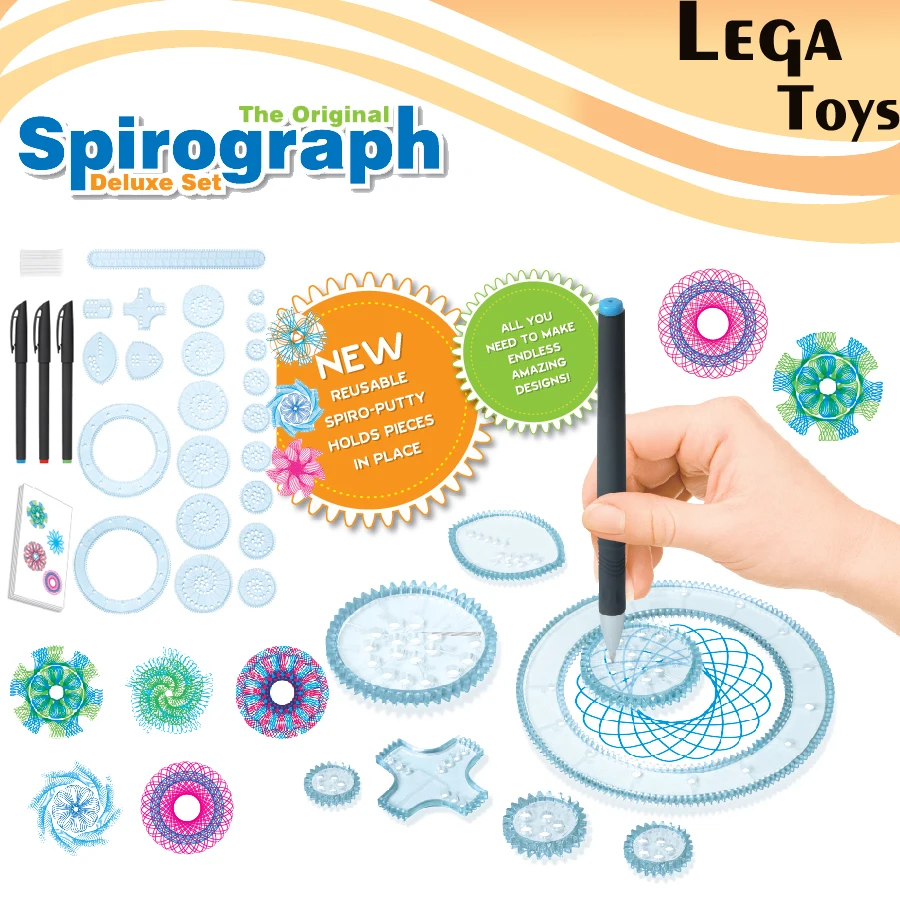 Spirograph-Drawing-toys-set-20-Accessories-Creative-Draw-Spiral-Design-Interlocking-Gears-Wheels-Creative-Drawing-For