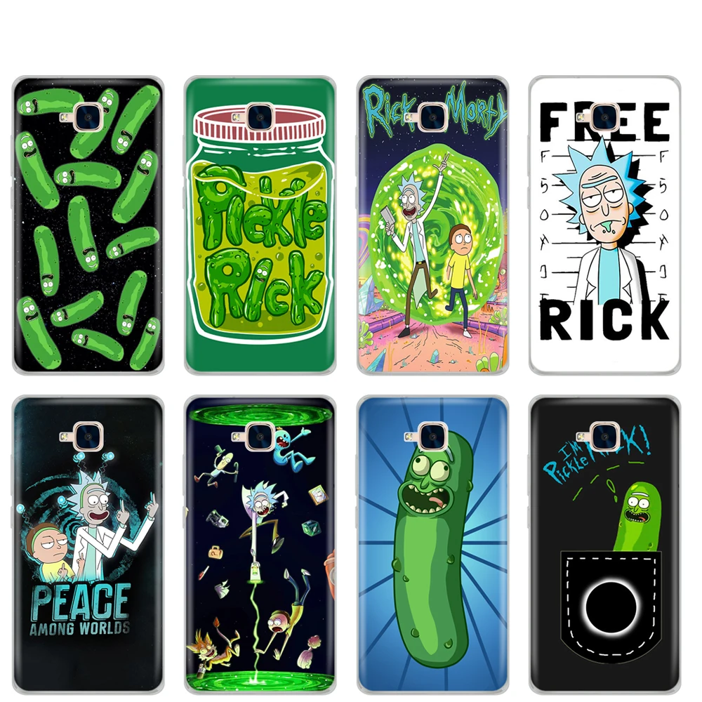 

case for Huawei Honor 5C Case Silicone russian Version Back Cover for Huawei Honor 5C Rick and Morty