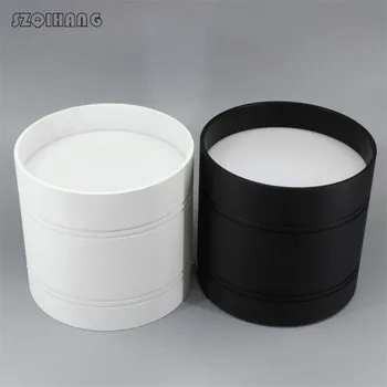 

Dimmable LED Downlight 10W 12W 20W 25W Round Surface Mounted Ceiling Lamps Spot Light White Black 85-265V Cold Nature Warm white