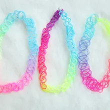 3 шт в партии разные цвета радуги винтажные татуировки колье ожерелье