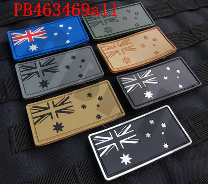 

3D PVC patch The Australian flag Rubber patch