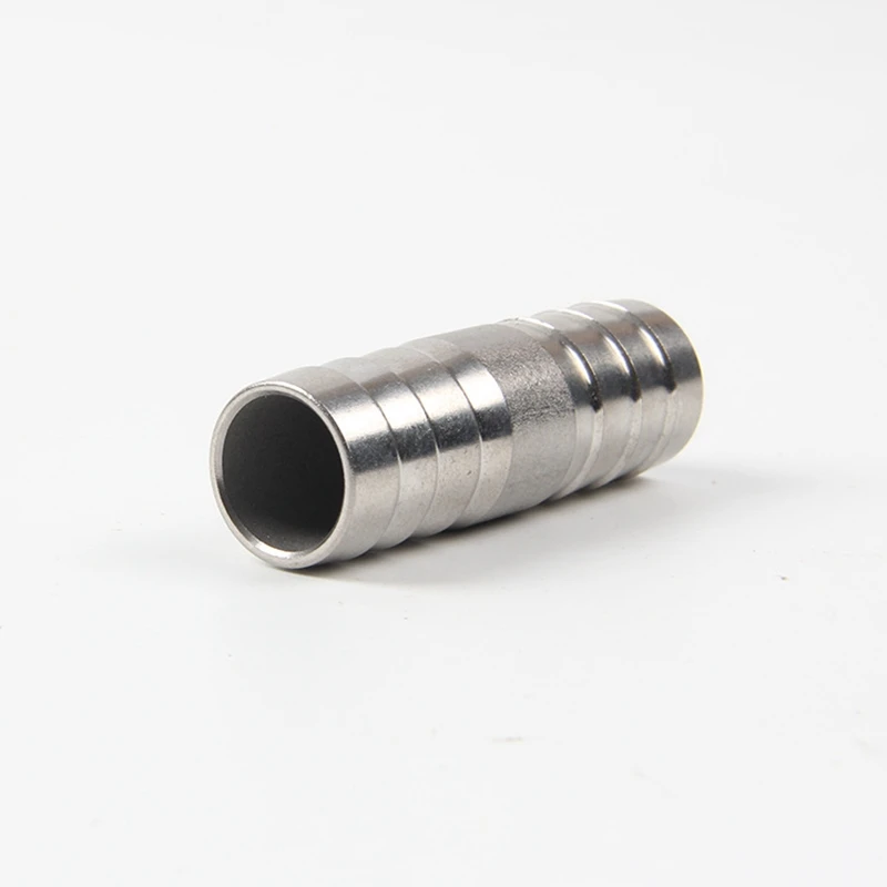 304 Stainless Steel 14mm Hose Barb Barbed Pipe Fitting Coupling