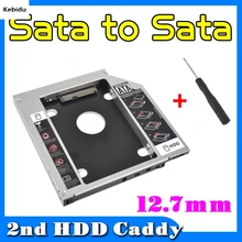 Kebidu Sata 2," SSD HDD HD драйвер жесткого диска внешний 2nd Caddy Sata 3,0 Корпус для 12,7 мм CD DVD rom Оптический отсек