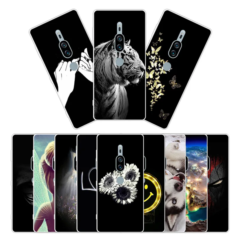 5.8 inch for Sony XZ2 Premium Silicone Protection Shell H8166 Wed Dress Back Cover Soft Phone Case |
