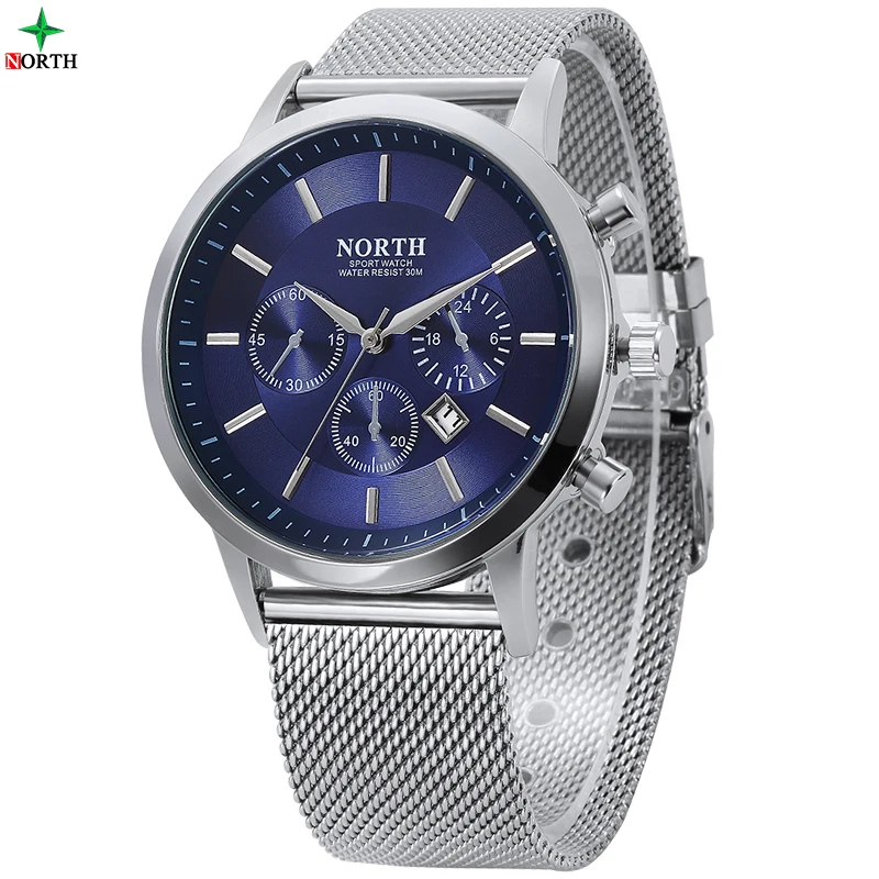 Prix pour Hommes montres de mode montre-bracelet north 30 m étanche en acier inoxydable casual male horloge desgin militaire quartz hommes sport montre Prix pour Hommes montres de mode montre-bracelet north 30 m étanche en acier inoxydable casual male horloge desgin militaire quartz hommes sport montre