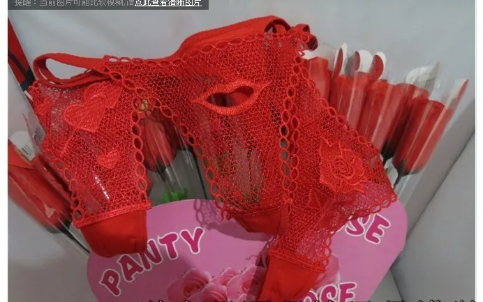 BK Valentine розовые стринги, подарок для жены, Сексуальные Красные кружевные стринги с цветочным принтом и t-образной спинкой, трусики-танга, женское сексуальное нижнее белье, трусики, нижнее белье