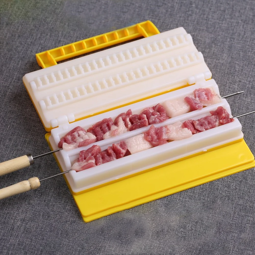 Clever Barbecue skewer machine BBQ Kebab Maker Meat Brochettes Skewer