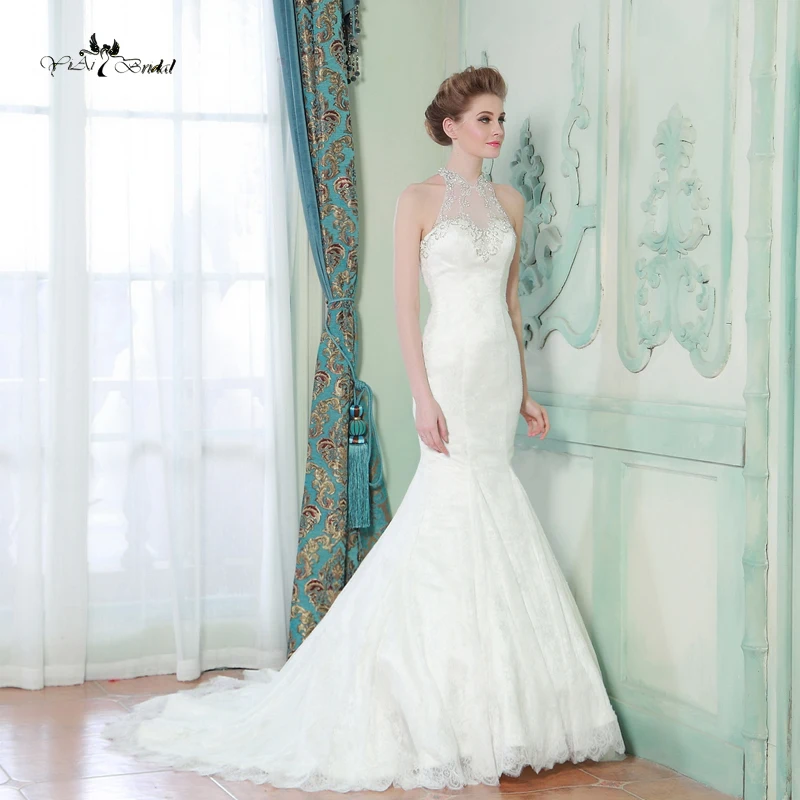 Sexy Spitze Meerjungfrau Hochzeitskleid Neckholder Korsett Hsw10 Lace Mermaid Wedding Lace Mermaid Wedding Dressmermaid Wedding Dresses Aliexpress