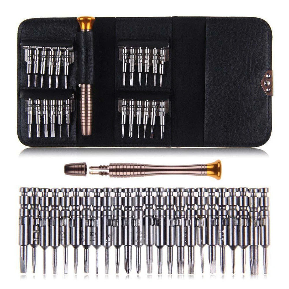 

Portable 25-in-1/ Set Precision Screwdriver Wallet Pocket Convenient Repair Tools for Electronics PC Laptop