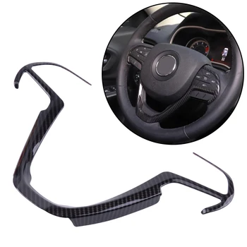 

beler Car Carbon Fiber Texture Steering Wheel Cover Trim Fit for Jeep Cherokee Grand Cherokee 2014 2015 2016 2017 2018