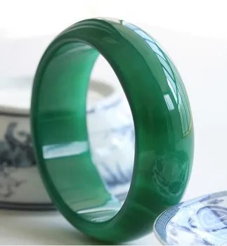 

Green agate bracelet broadened thickening natural agate bracelet