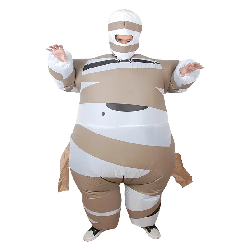 

Adult Halloween Scary Inflatable Costume The Mummy cosplay Costume Blow Up Boxing for Purim Carnival party event