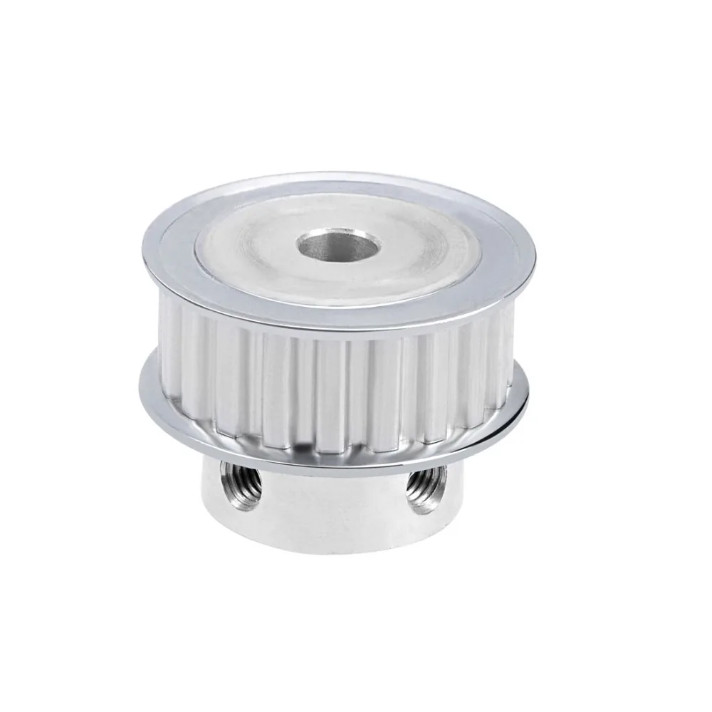 uxcell Aluminum XL 12 Teeth 8mm Bore Timing Belt Pulley Flange Synchronous Wheel for 10mm Belt