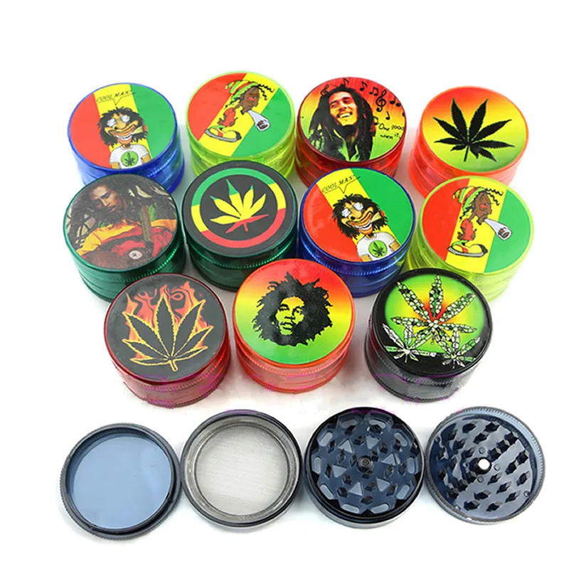 moonlik Lightning Grinder 4 Layer Leaf Herb Tobacco Grinder Smoke Spice Crusher Hand Muller Lighters Smoking Cigarette Tools