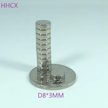 

10pcs/lot Disk magnet 8x3 mm N35 Strong Disc NdFeB Rare Earth Magnet 8*3 mm Neodymium Magnets 8MM X 3MM
