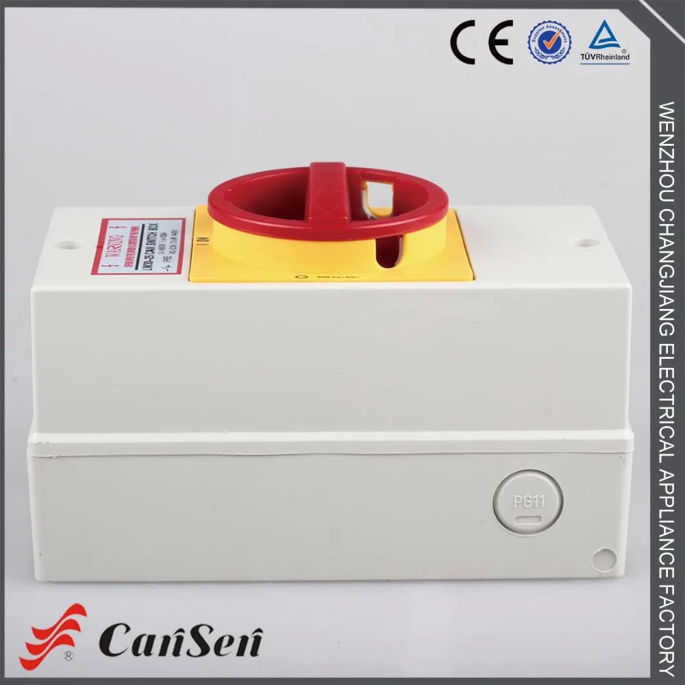 

20A Isolating switch Ue 440V Ith 4P 4 pole with IP65 waterproof protective box (CE, CCC certificate)