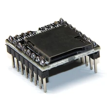 Dfплеер мини mp3-плеер модуль MP3 голосовой модуль для Arduino TF карты и USB диск u-диск IO/последовательный порт/AD