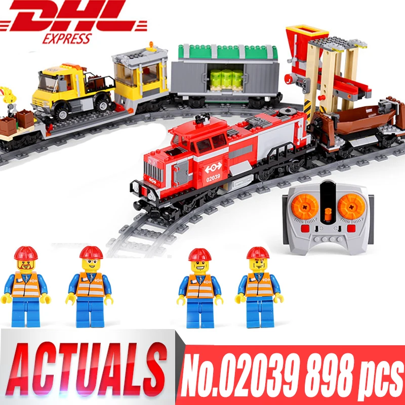 

Lepin City 02008 02009 02039 the Cargo Train Set Building Blocks Bricks 60052 RC Train 60098 Children Educational Toy City Lepin