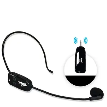 

UHF universal wireless headset microphone Square dance battery audio 2.4G headset microphone link mobile phone