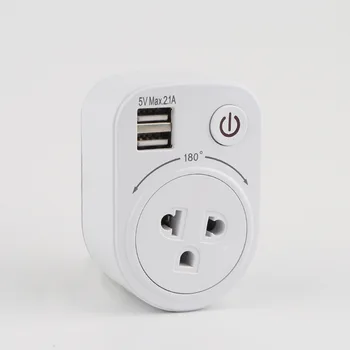 

Thailand plug Travel Adapter Wall socket 5V 2.1A Dual USB Charge Power adapter Electrical Socket