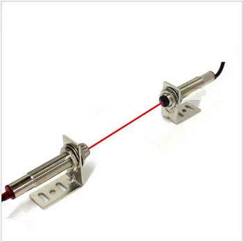 

2017 M12 laser on the photoelectric switch can see the red super long distance laser sensor NPN normally open