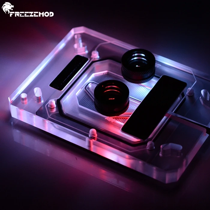 FREEZEMOD PC cpu AMD кулер для воды блок sprayable жидкостный блок для AM3/AM4/TR4 4pin RGB/3pin RBW светильник. AMD-XPM