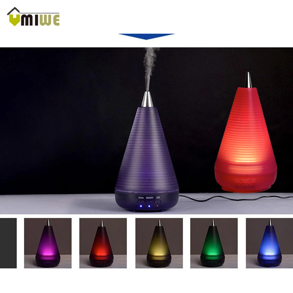 

400ml Ultrasonic Air Aroma Humidifier With 7 Color LED Lights Electric Aromatherapy Essential Oil Aroma Diffuser for Home office