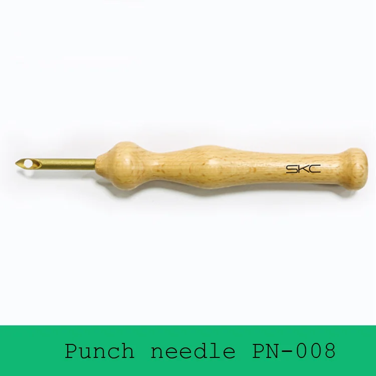 

Wood punch needle high quality weaving tool Stamp Punching needle Fun Flower Embroidery Needle