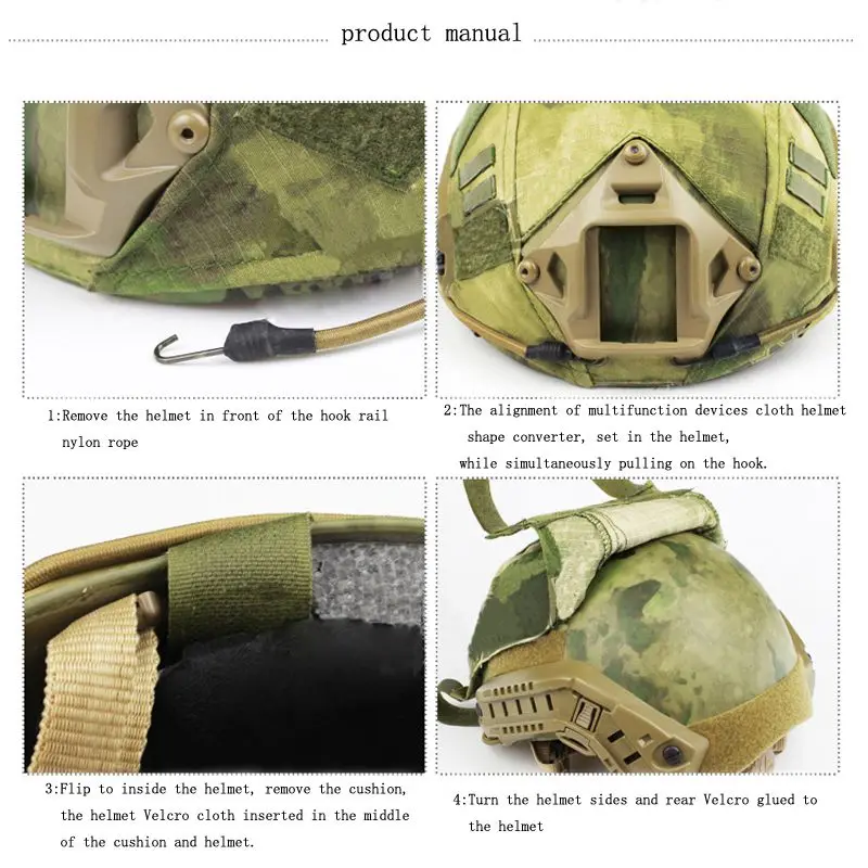 Military Helmet Cover Fast Helmet BJ/PJ/MH Multicam/Typhon Camo Emerson Paintball Wargame Army Airsoft Tactical Outdoor