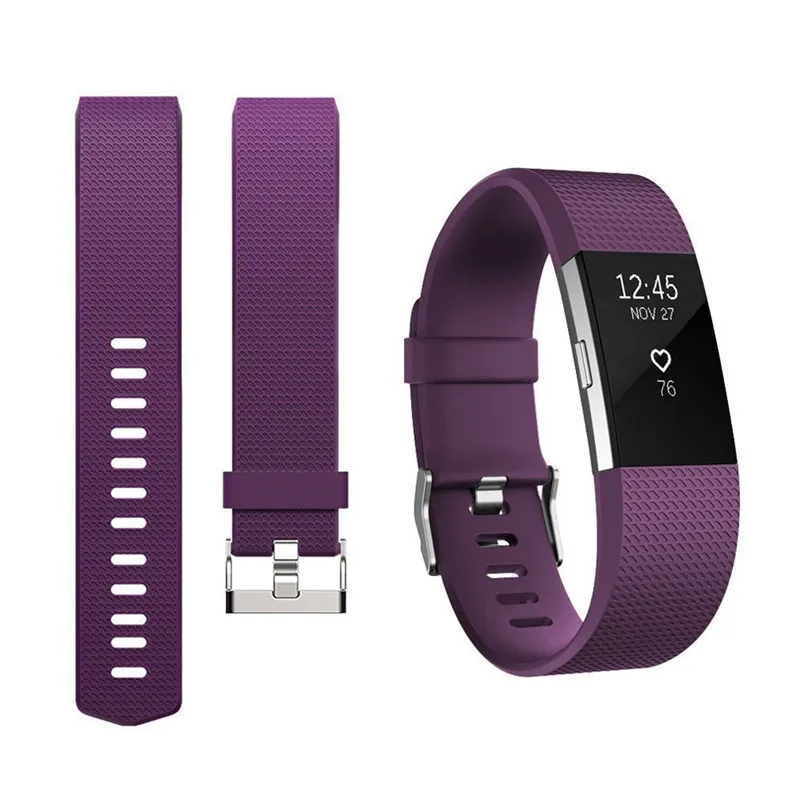 Мягкие регулируемые сменные полосы для Fitbit Charge 2 шаблон ТПУ Браслет Смарт-браслет аксессуары фитнес-часы полосы