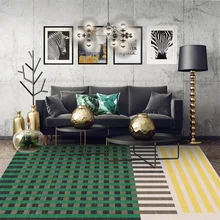 Европейский абстракционный геометрический Коврик в клетку для дома, спальни, прикроватный вход, напольный для лифта, Диванный кофейный столик Противоскользящий коврик