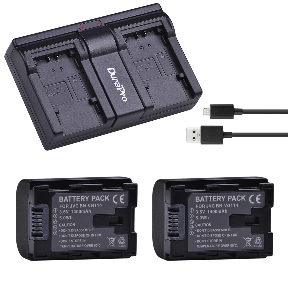 

2x BN-VG114 BN VG114 BNVG114 Battery + dual charger for JVC BN-VG107 BN-VG107U BN-VG107US BN-VG114 BN-VG114U BN-VG114US BN-VG121