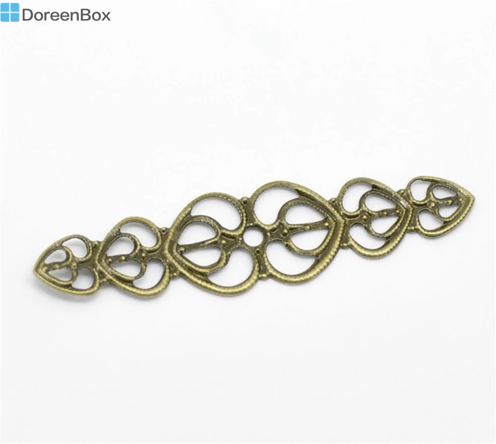 Doreen Box симпатичный 100 шт. с бронзовой филигранью под старину соединители для