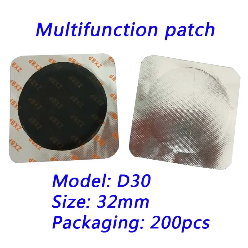 

200pcs/ 32mm round natural rubber repair tire patch multi-functional tire patch automotive inner and outer tire patch Tyre patch