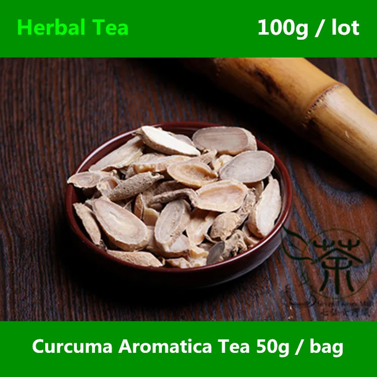 

Pure Natural Curcuma Aromatica Tea 100g, Origin Zhejiang Aromatic Turmeric Dry Root, Featured Genuine Curcuma Wenyujin Herbs Tea