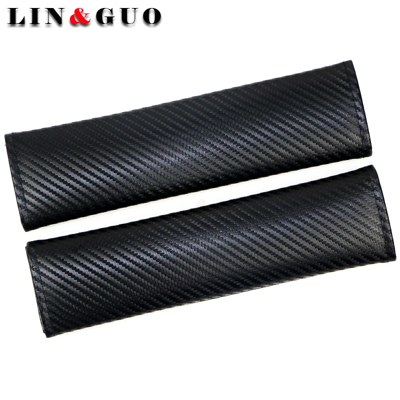 

2pcs Car-Styling Universal Safety Seat Belt Cover Carbon Fiber Decorative Car Shoulder Pad Sleeve Protection Strap