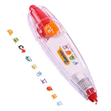 5X Kawaii животные пресс тип декоративная коррекционная лента дневник канцелярские принадлежности Школьные принадлежности красные волосы странные