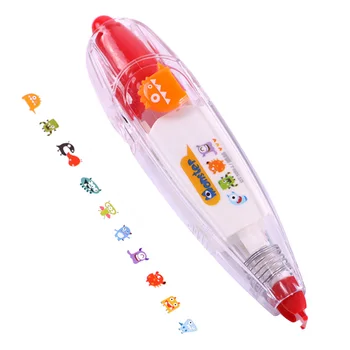 

5X Kawaii Animals Press Type Decorative Correction Tape Diary Stationery School Supply Red hair strange