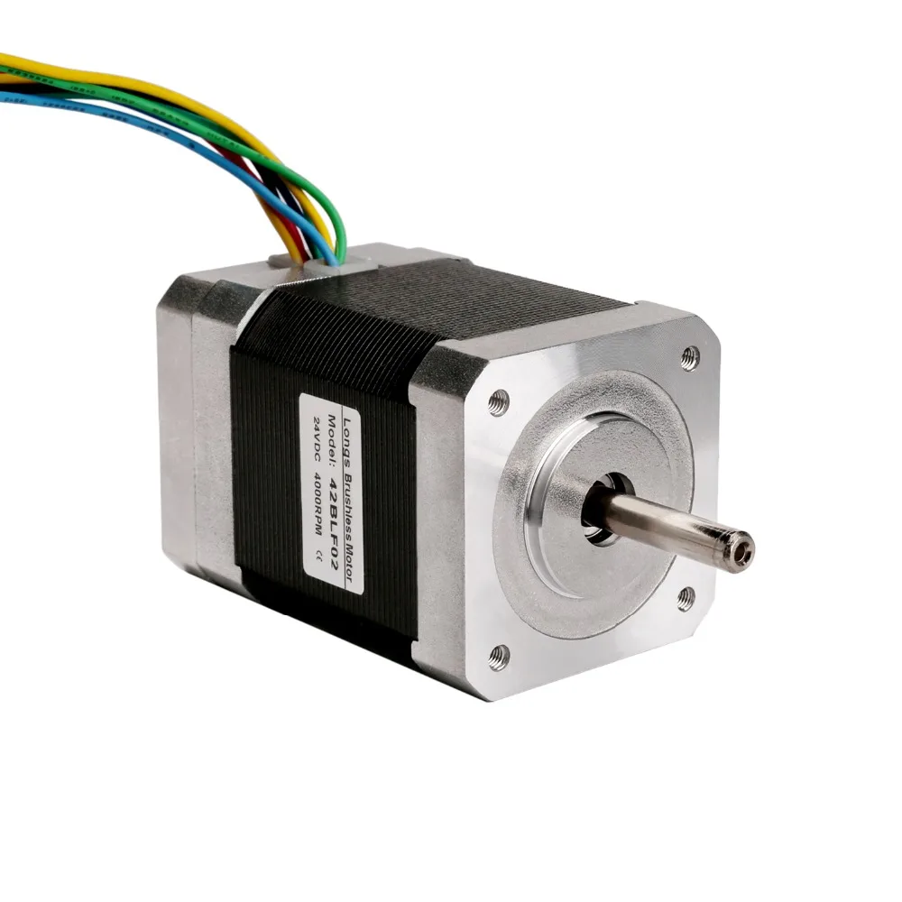ЕС 1 Ось с бесщеточным двигателем постоянного тока 52 W 24 V Nema17 4000 об/мин 42BLF02 драйвер BLDC-8015A cnc маршрутизатор плазменный медицинский