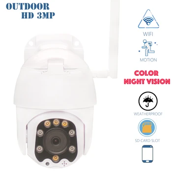 

CTVMAN IP PTZ Camera Outdoor Zoom 4X HD 3MP Wifi Cameras Wireless Onvif Audio Color Nighvision Speed Dome Security Surveillance