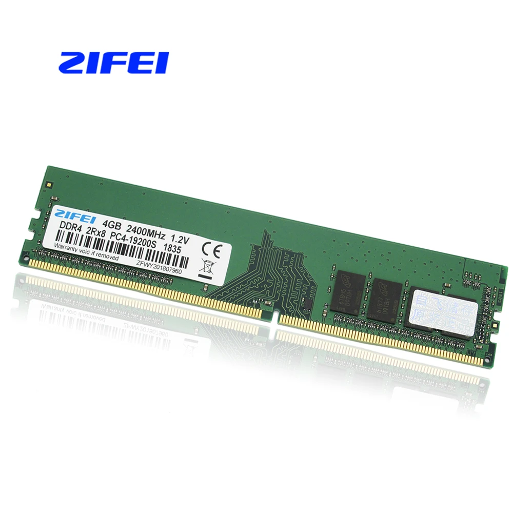 

ZIFEI Ram DDR4 4GB 2400 MHz Desktop Memory 288pin 1.2V PC4-19200 sell 4gb 2133MHZ for intel and amd