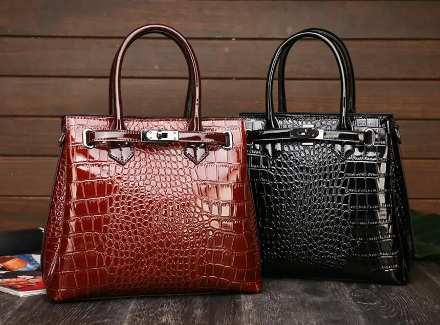 

NEW Women's bag high quality crocodile pattern handbag luxury designer design bag fashion simple shoulder Messenger bag