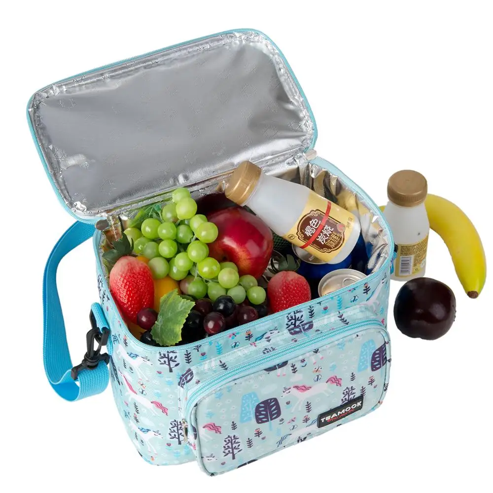 TEAMOOK портативные Термосумки для обедов для женщин, детей, мужчин, водонепроницаемые сумки-холодильники для еды, пикника, изолированная сумка-тоут, контейнер для хранения