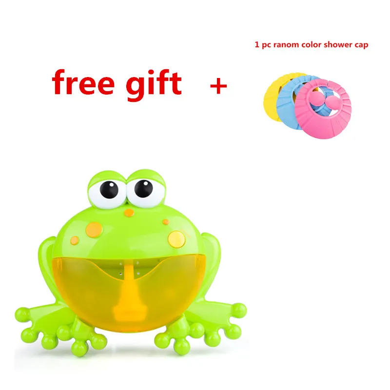 

Baby Bath Toys Bubble Machine Big Frogs Automatic Bubble Maker Bathtub Soap Machine Blower Music Bath Toy for Baby & free gift