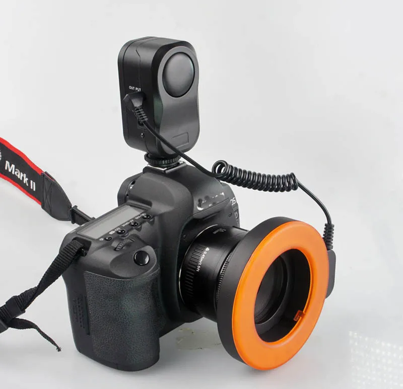 ملحقات التصوير الماكرو حلقة 48 led ضوء الطاقة لكانون سوني نيكون سيجما العدسات جميع كاميرات slr