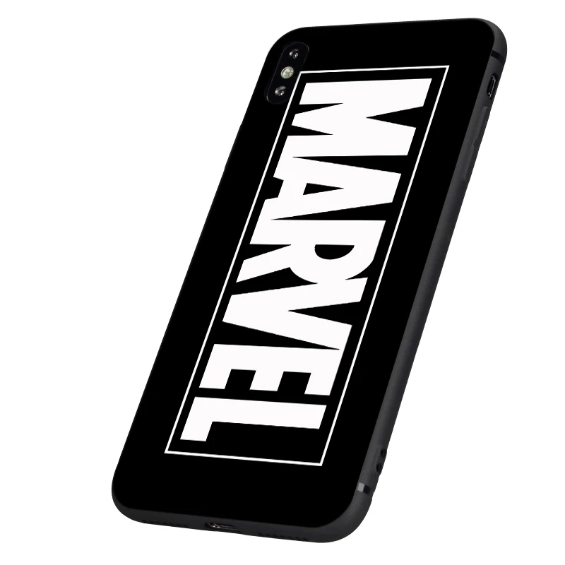 Черный чехол ТПУ для iphone 5 5s se 6 6s 7 8 plus x 10 чехол для iphone XR XS 11 pro MAX чехол MARVEL Железный человек Капитан герой