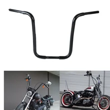 18 Rise Ape 1-1/4 Handlebar For Harley Sportster Iron XL 883 1200 FXST FLST Custom Black 18 rise 1 1 4 ape hanger handlebar for harley sportster xl 883 1200 flst fxst