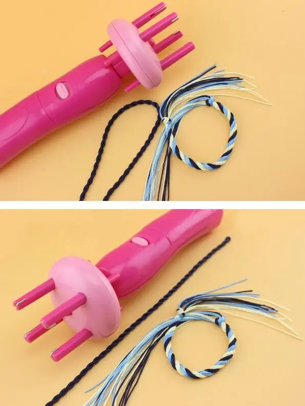 Ручной работы DIY Инструмент Автоматическая легко пластиковые перекрученные шнуры машина, простой станок для натирания веревки S0572L